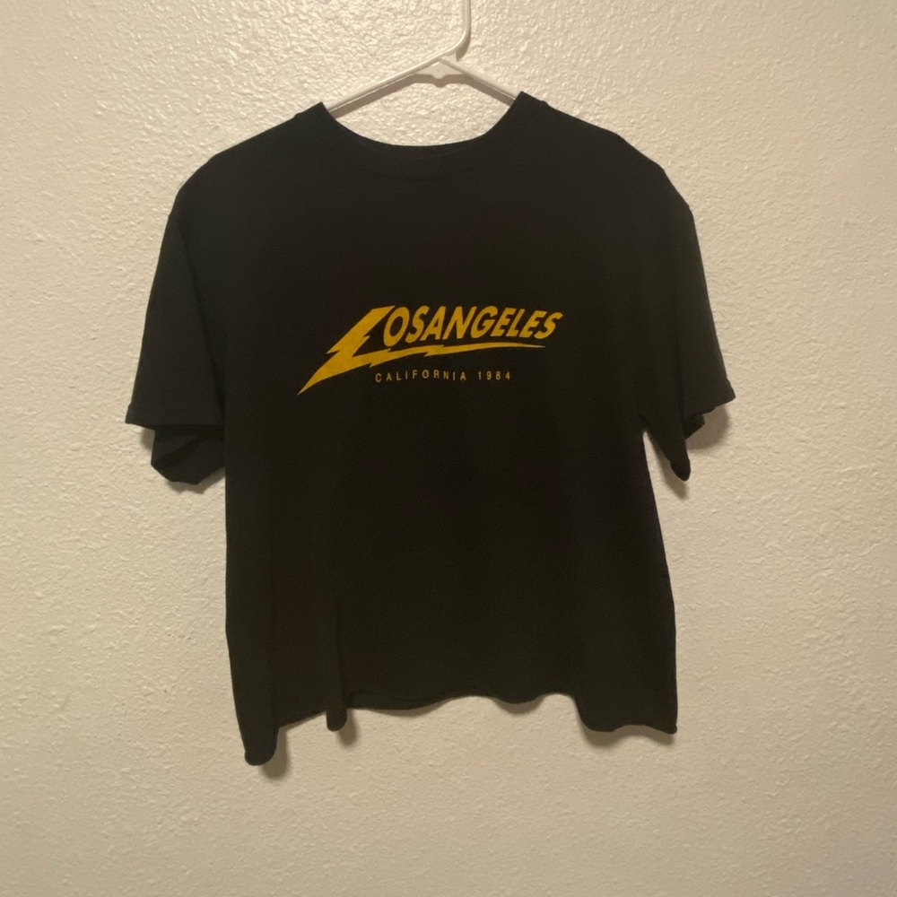 Brandy Melville LA Lightning Cropped T-shirt